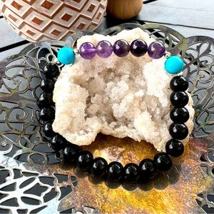 Handmade Gemstone Crystal Bracelet